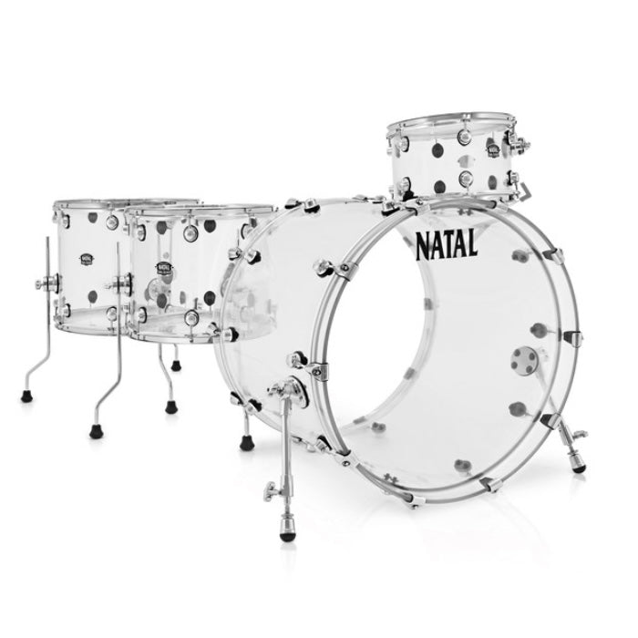 Natal Arcadia Acrylic Drum Kit Shell Pack Bonham 24" - Transparent