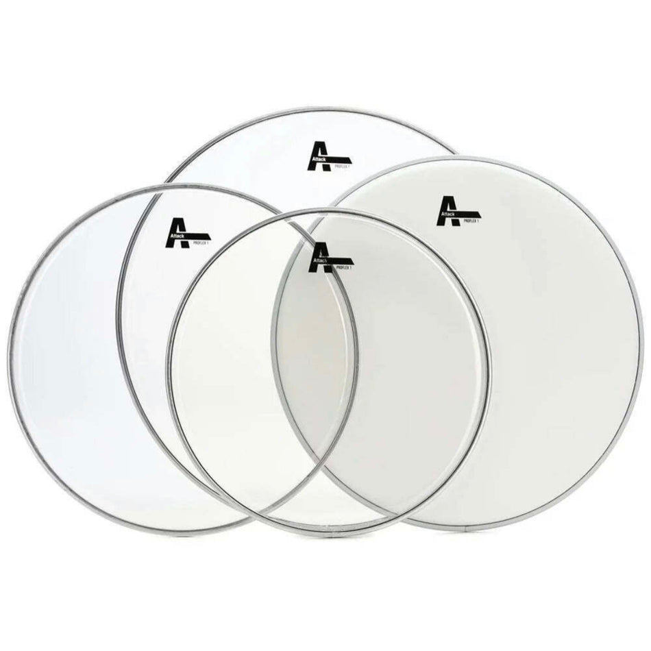 Attack Proflex 1 Drumhead Pack 10,12,16" + coated 14" Snare