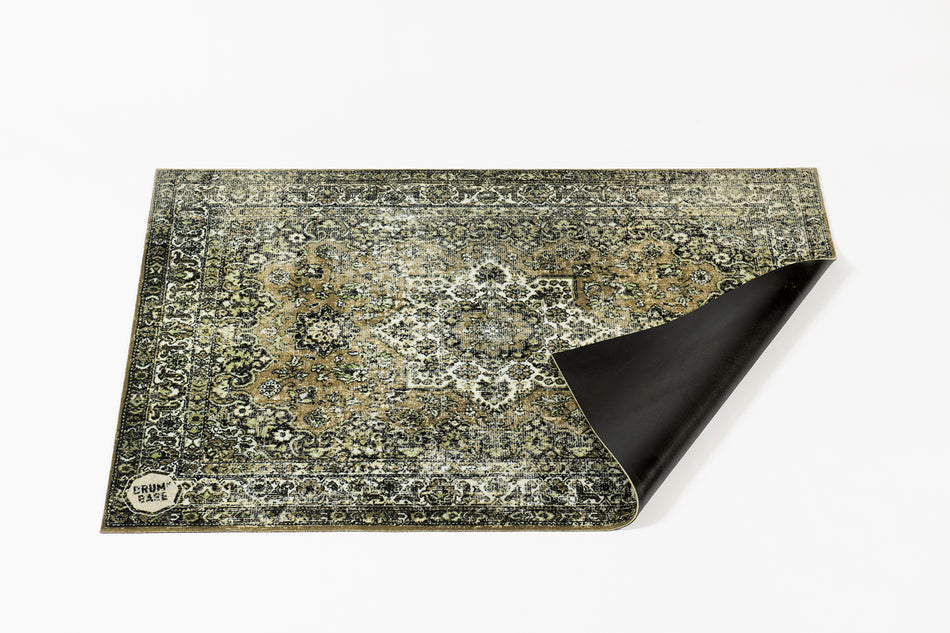 Drum N Base Small Vintage Persian Stage Rug – Green – 130 x 90cm