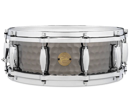 Gretsch Full Range Hammered Black Steel 14x5" Snare Drum