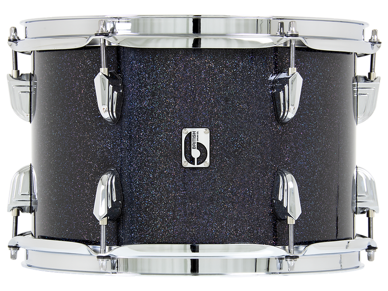 British Drum Company Legend Ultra Series 3piece Drum Kit Raven Glas