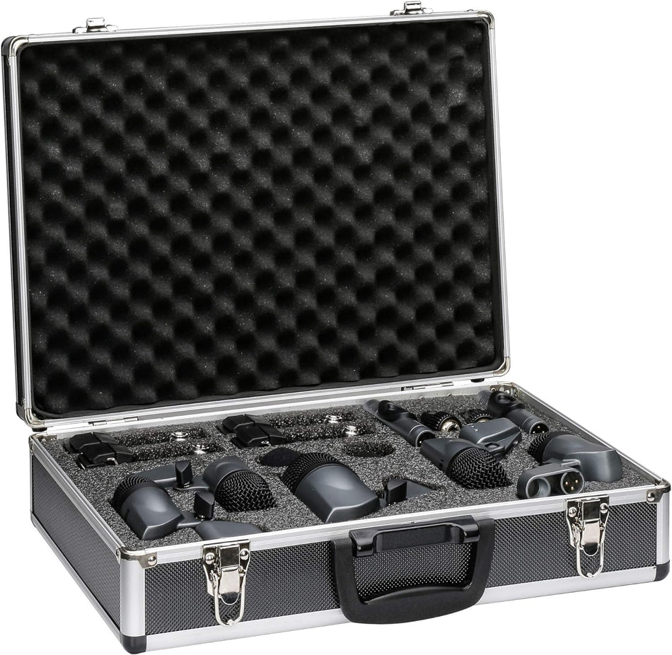Carlsbro DM7 Drum Mic Set - 7pc w/ Flight Case