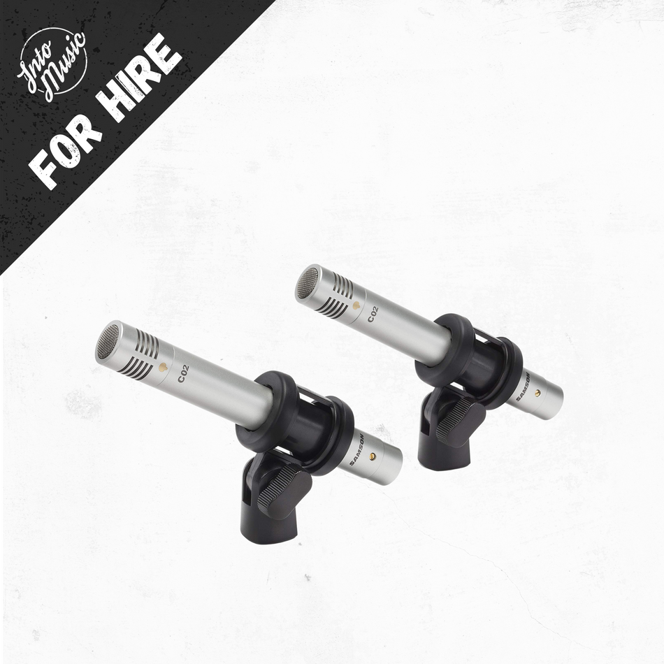 Hire a Pair Of Samson C02 Overhead Condenser Microphones