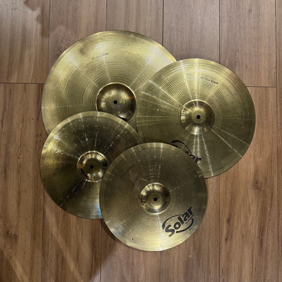 Sabian Solar Cymbal Set (Hi Hats, Crash, Ride)  #1425