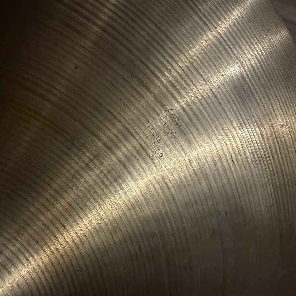 Vintage 20" Avedis Zildjian Ride Cymbal #1425