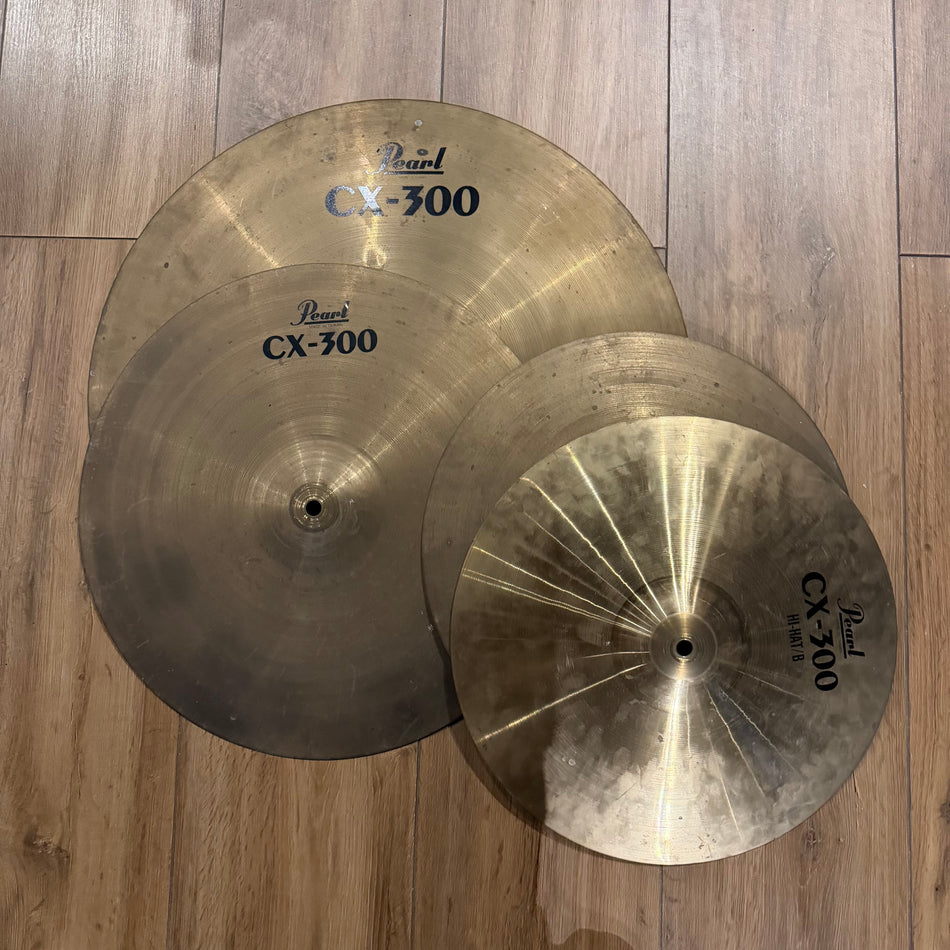 Pearl CX-300 Cymbal Set (Hi Hats, Crash, Ride)  #1425
