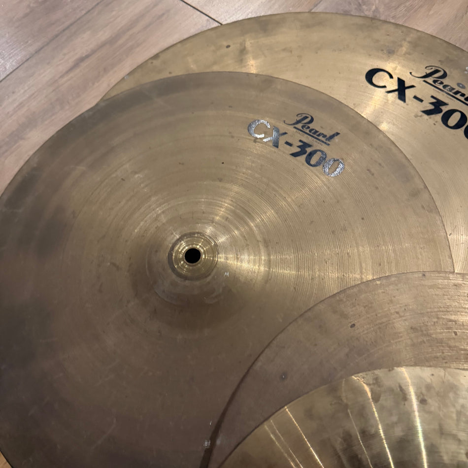 Pearl CX-300 Cymbal Set (Hi Hats, Crash, Ride)  #1425