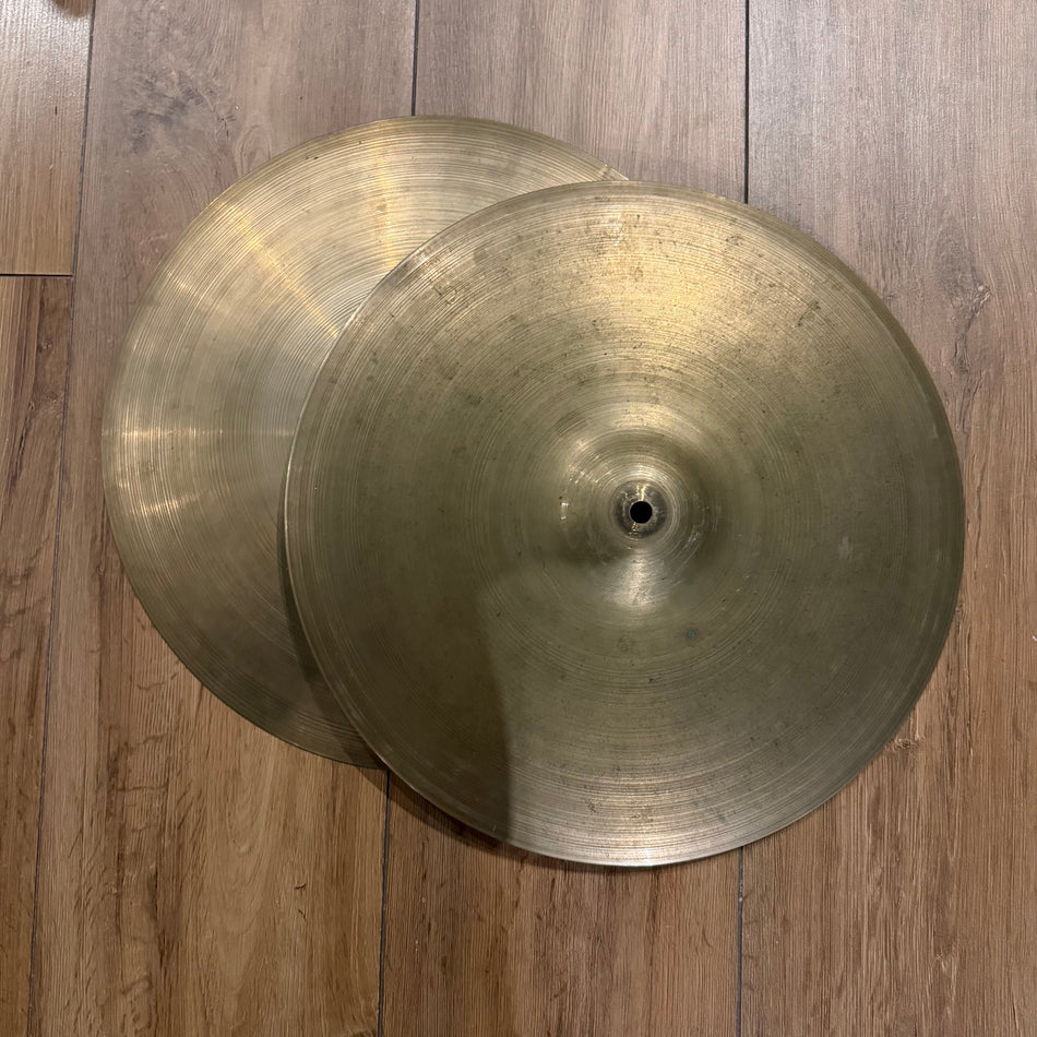 Vintage 15" 5 Star Super Zyn Hi Hat Cymbals #1425