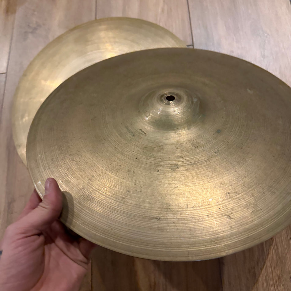 Vintage 15" 5 Star Super Zyn Hi Hat Cymbals #1425