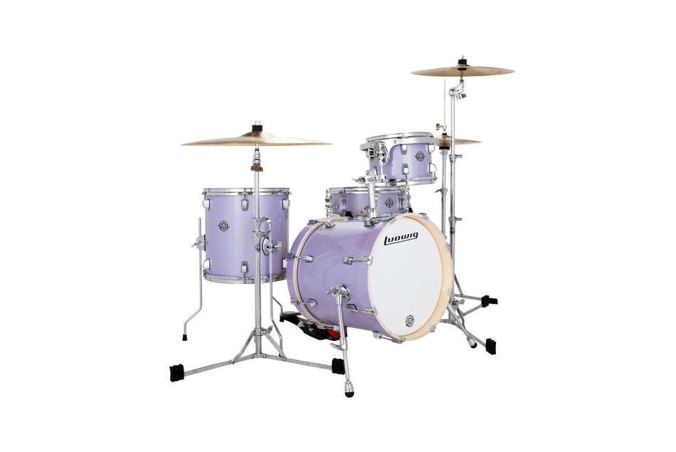 Ludwig Breakbeats 4pc Drum Kit Shell Pack – Lilac Sparkle