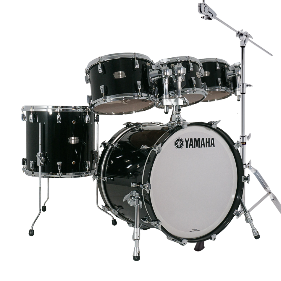Yamaha Absolute Maple Hybrid Drum Kit 5pc- Solid Black