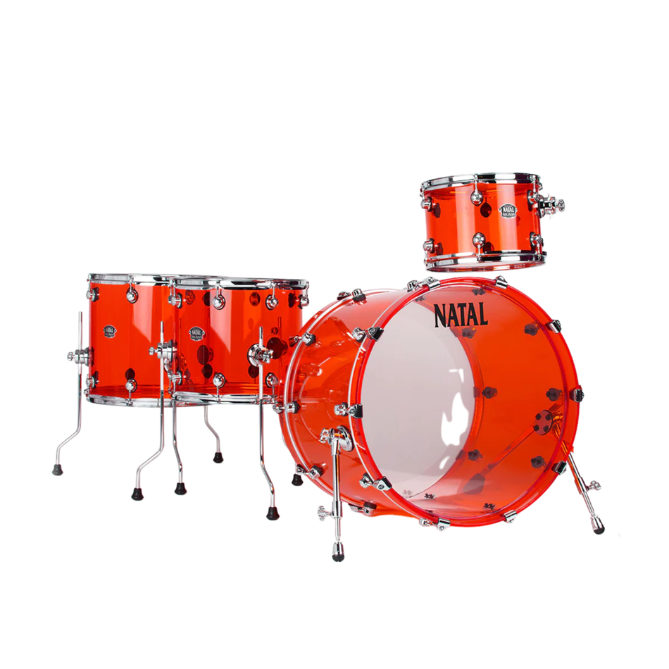 Natal Arcadia Acrylic Drum Kit Shell Pack 22" - Red
