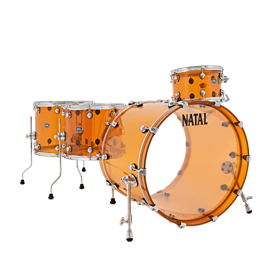Natal Arcadia Acrylic Drum Kit Shell Pack 22" - Orange