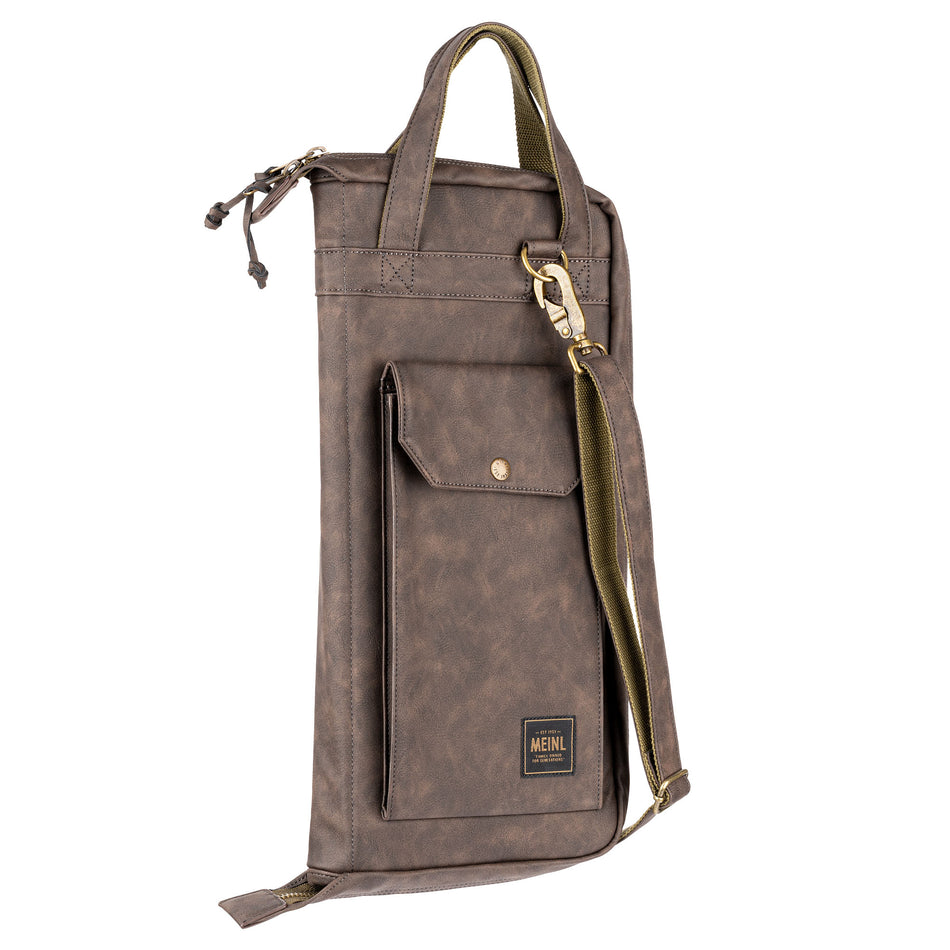 Meinl Vintage Hyde Drum Stick Bag - Dark Brown MVHSDB
