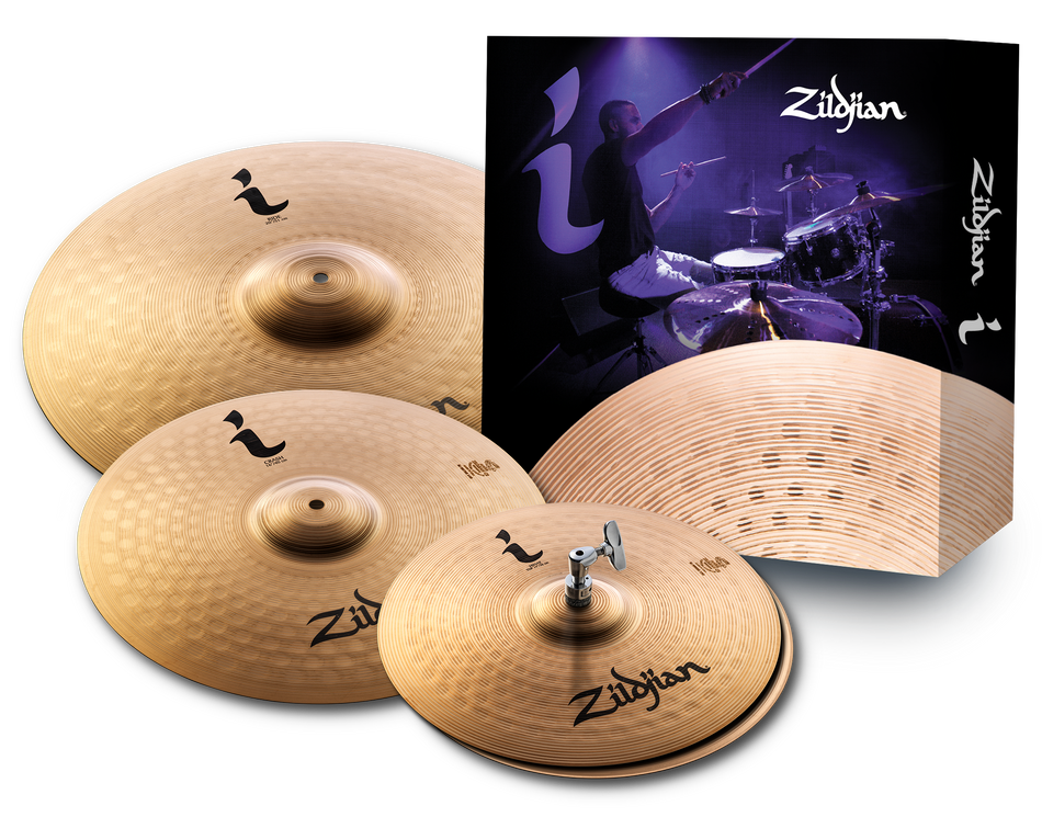ZILDJIAN I FAMILY STANDARD GIG CYMBAL PACK BOX SET (14H, 16C, 20R)