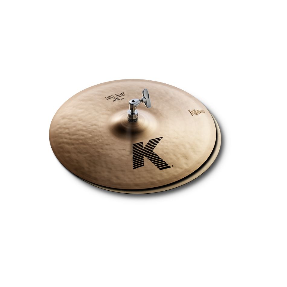 ZILDJIAN 15" K LIGHT HI-HAT CYMBALS PAIR