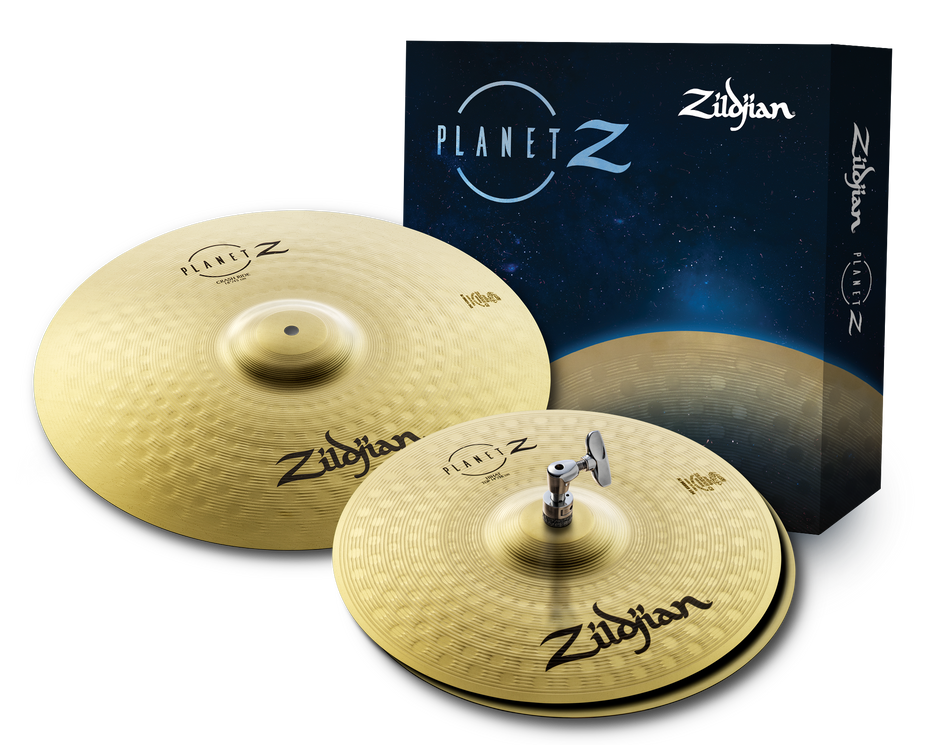 ZILDJIAN PLANET Z FUNDAMENTALS CYMBAL PACK BOX SET (14H, 18CR)