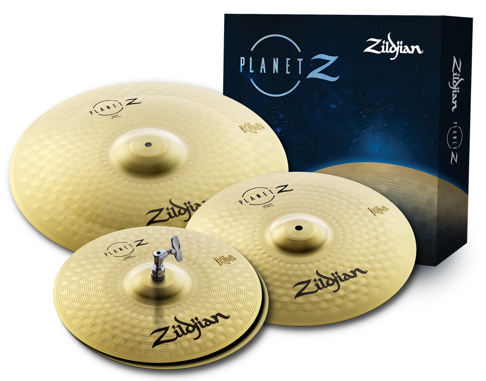 ZILDJIAN PLANET Z COMPLETE CYMBAL PACK BOX SET (14H, 16C, 20R)