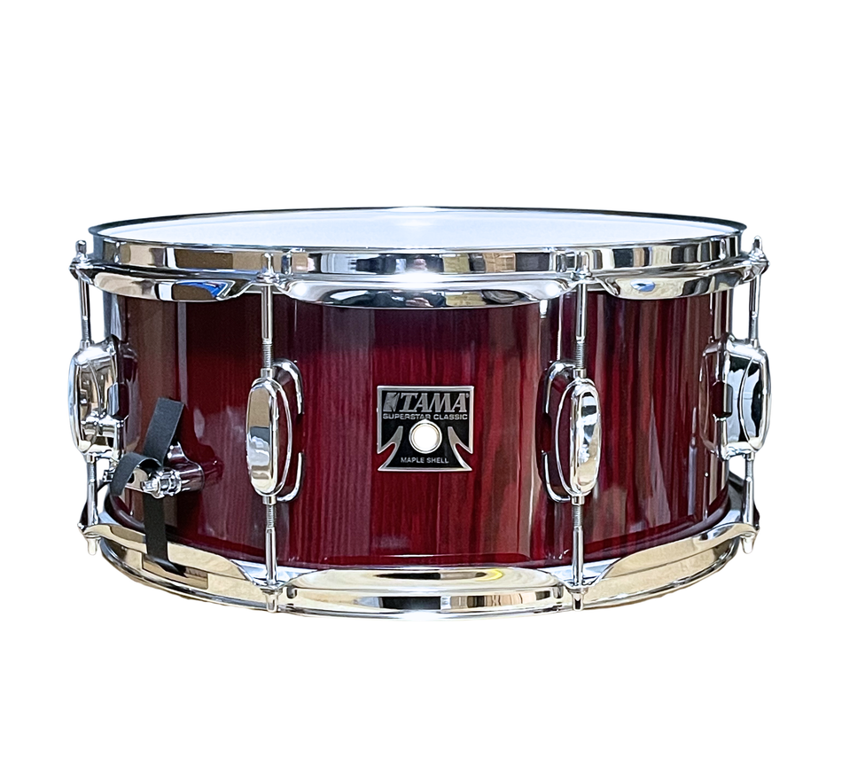 Tama Superstar Classic Exotix 14x6.5" Maple Snare Drum Gloss Garnet Lacebark Pine