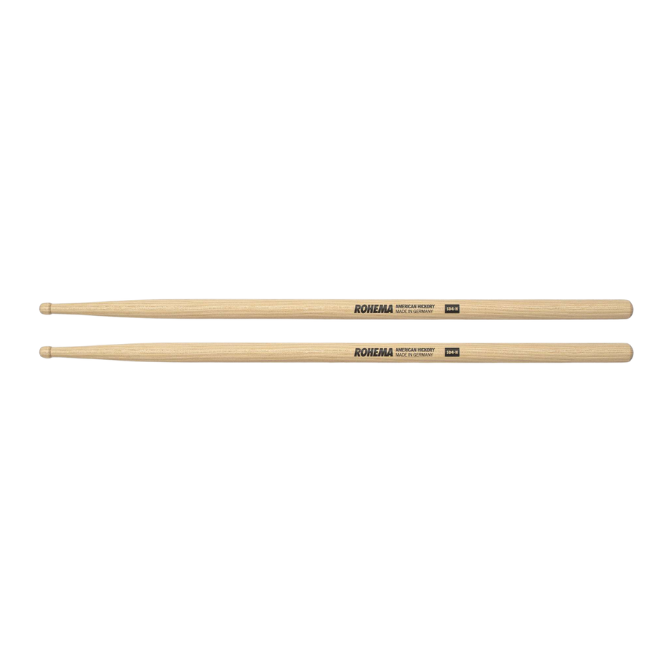 Rohema German Hickory Round Tip Drum SD4-H Sticks - 61327