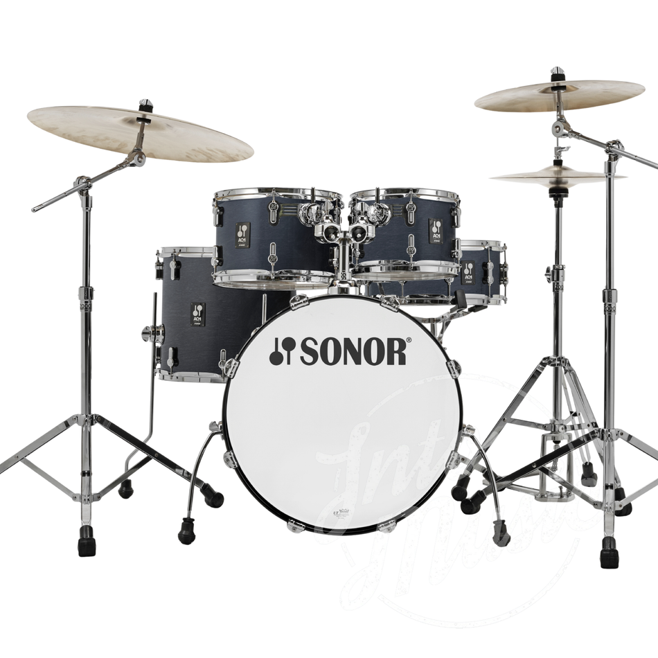 Sonor AQ1 5pc Studio Set With 2000 Series Hardware – Limited Edition Satin Black