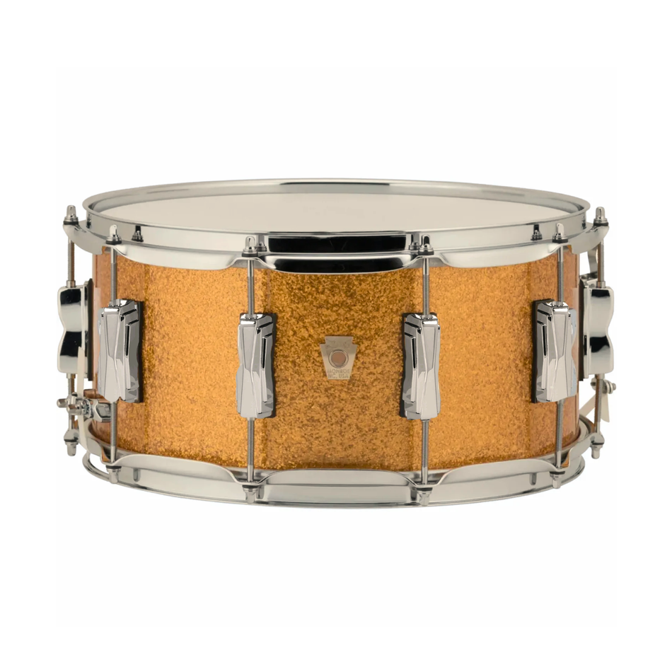 Ludwig Classic Maple 14x6.5" Snare Drum Custom Shop Gold Sparkle Imperial Lugs