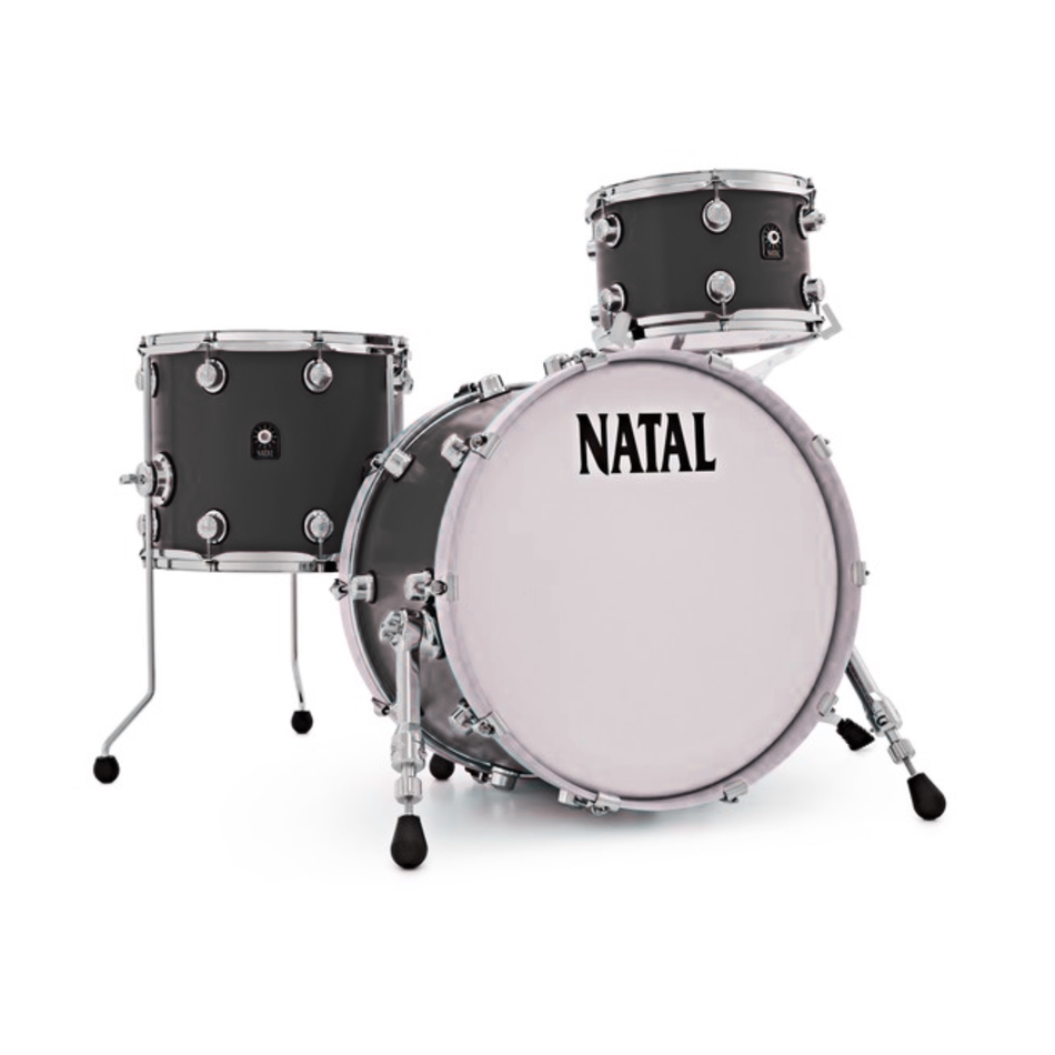 Natal Cafe Racer 24" Drum Kit Shell Pack - Matte Black