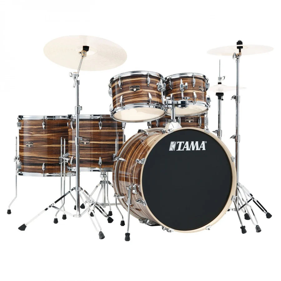 Tama Imperialstar 22'' 6pc Drum Kit, Coffee Teak Wrap