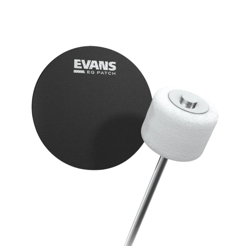 Evans EQ Black Nylon Bass Drum Patch (2 pack)