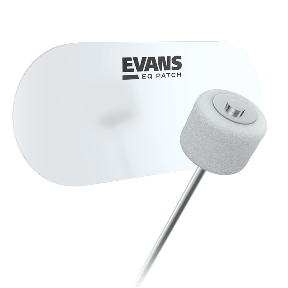 Evans EQ Double Pedal Patch, Clear Plastic