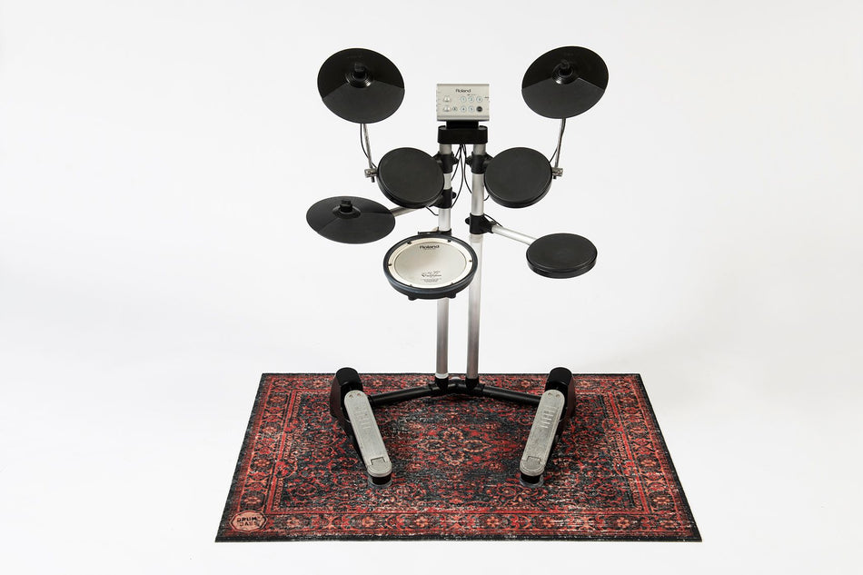 Drum N Base Small Vintage Persian Stage Rug – Red/Black – 130 x 90cm