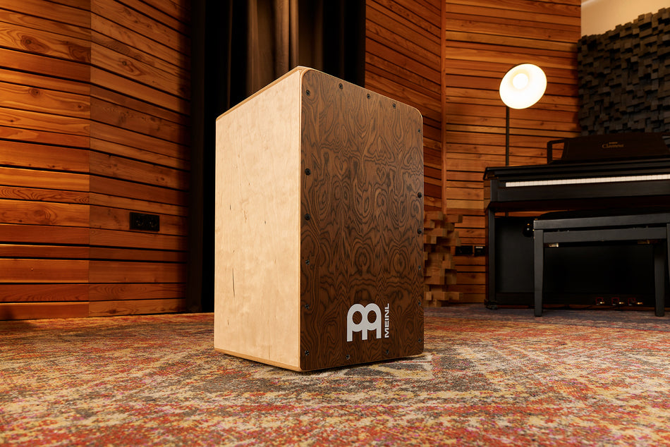 MEINL Percussion Snarecraft Series Snare Cajon 100 - Burl Wood