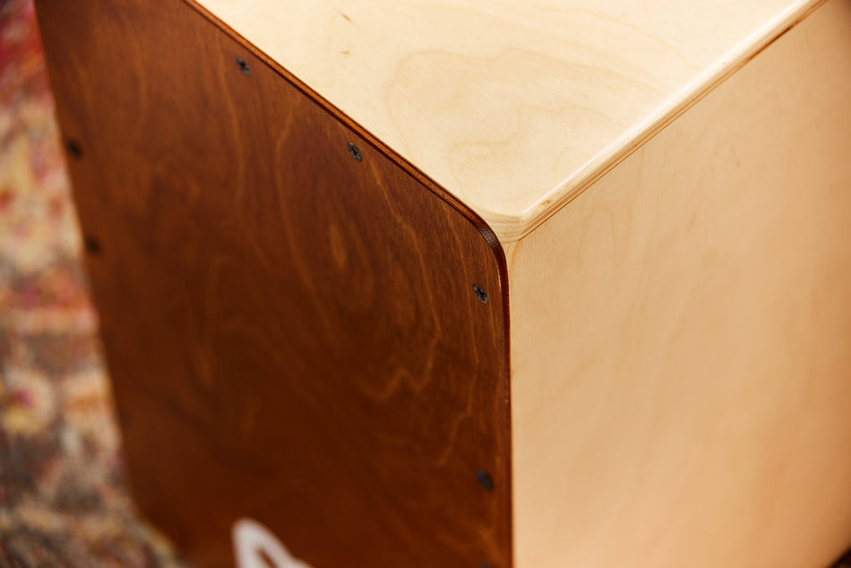 Meinl SC100AB Snarecraft Cajon Drum, Almond Birch Frontplate