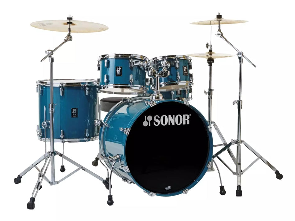 Sonor AQ1 Studio 20" Drum Kit Carribean Blue With Hardware