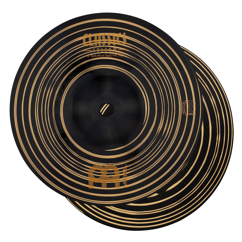 Meinl Cymbals Classics Custom Dark Micro Stack Hats - 8"