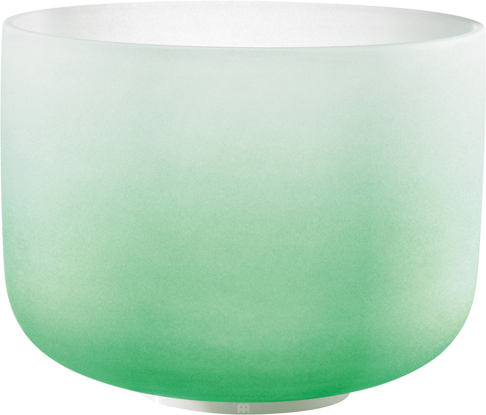 Sonic Energy Crystal Singing Bowl, Coloured, 11" / 28 cm, Note F4, Heart Chakra