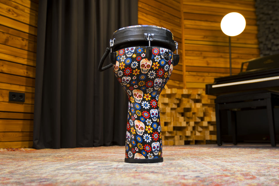 MEINL Percussion Jumbo Djembe Synthetic Head - 10" Day Of The Dead
