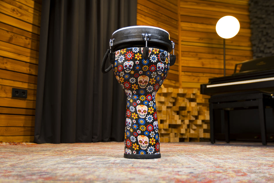 MEINL Percussion Jumbo Djembe - 10" Day Of The Dead