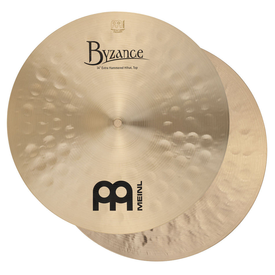 Meinl Cymbals Byzance Traditional Extra Hammered Hi Hat - 14" B14EHH