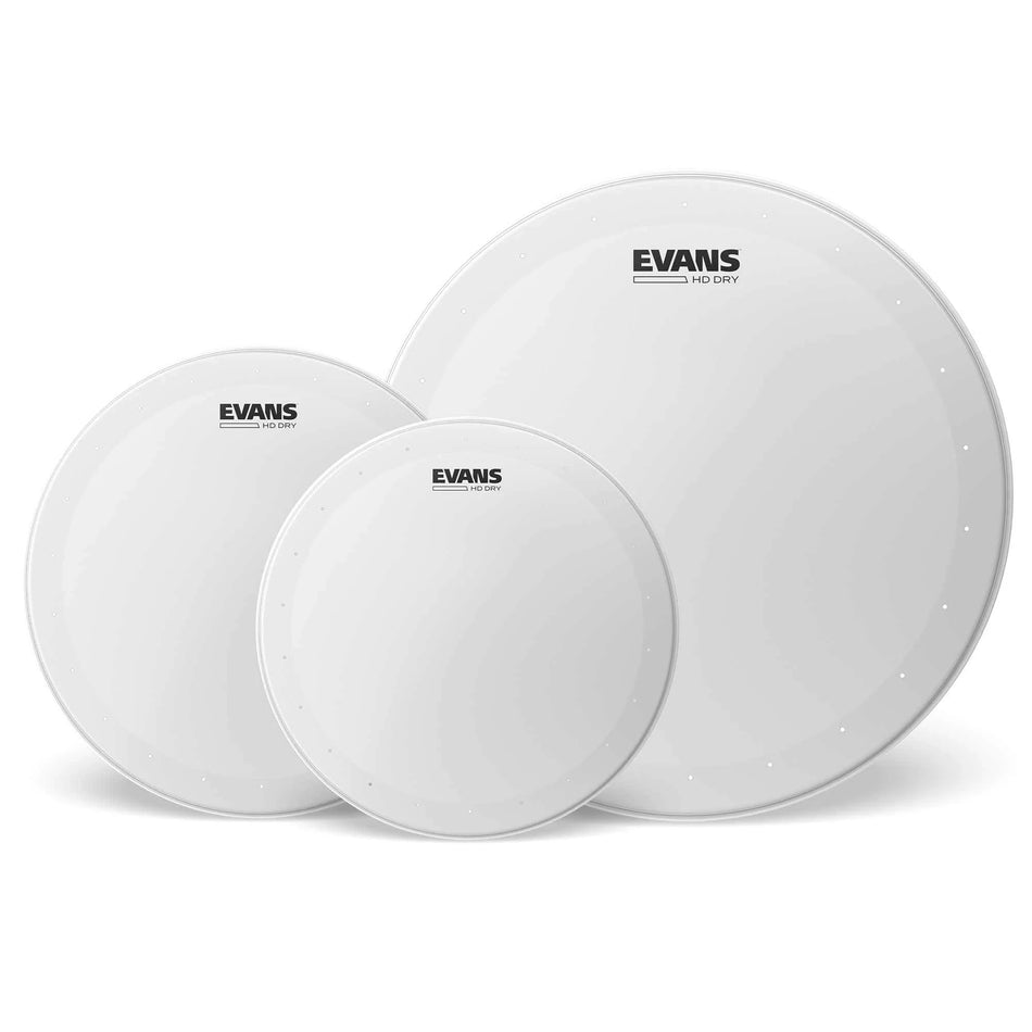 Evans HD Dry Drum Head Tom Pack (10", 12", 14")