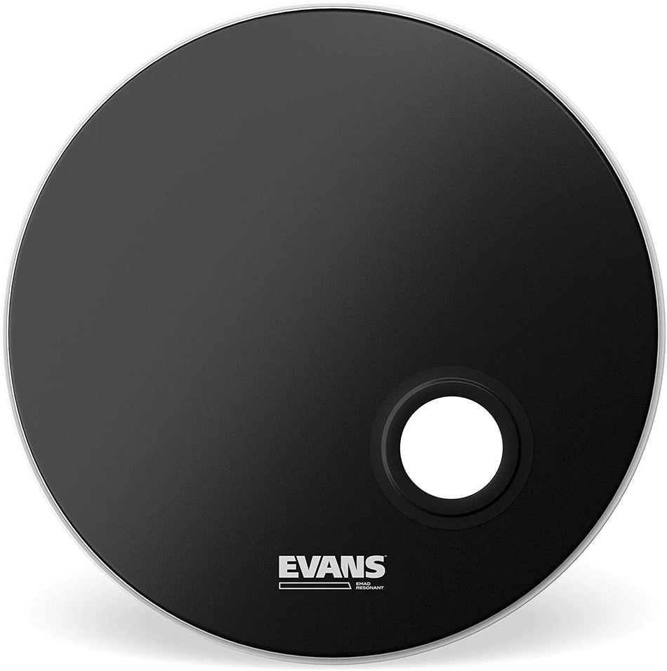 Evans EMAD Black Resonant Bass Drum Head | 20"