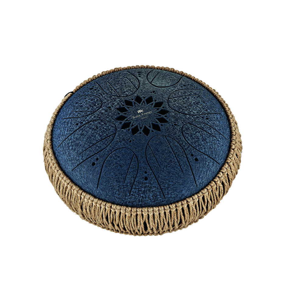 Meinl Sonic Energy Medium Octave Steel Tongue Drum, Blue, C Minor  10"