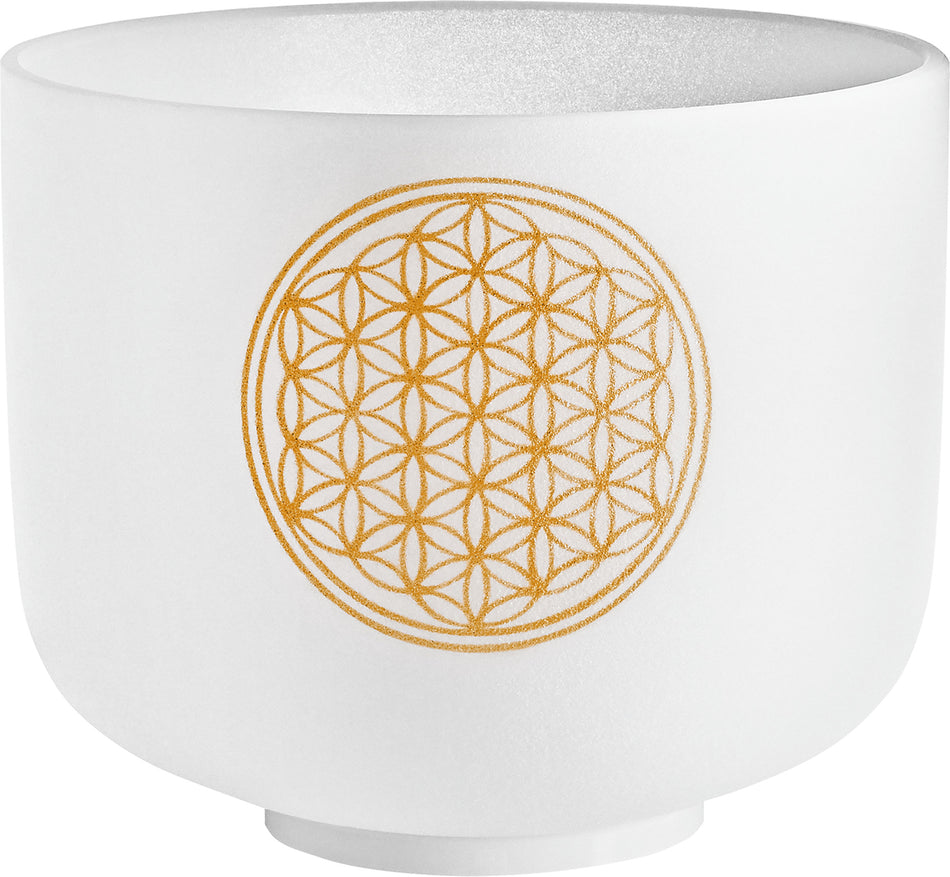 Meinl Sonic Energy Crystal Singing Bowl, Flower of Life 128 Hz, 8" / 20 cm