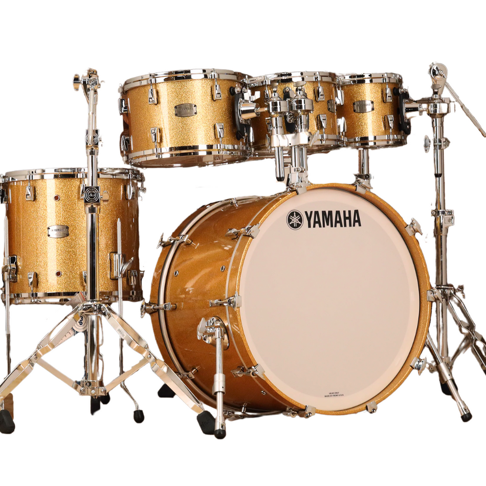 Yamaha Absolute Maple Hybrid Drum Kit 5pc- Gold Sparkle Drum Set