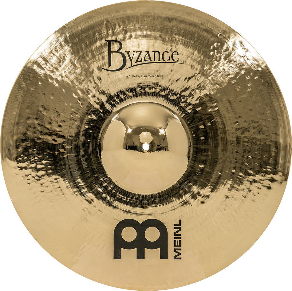 Meinl Byzance Brilliant 22" Heavy Hammered Ride Cymbal B22HHR-B