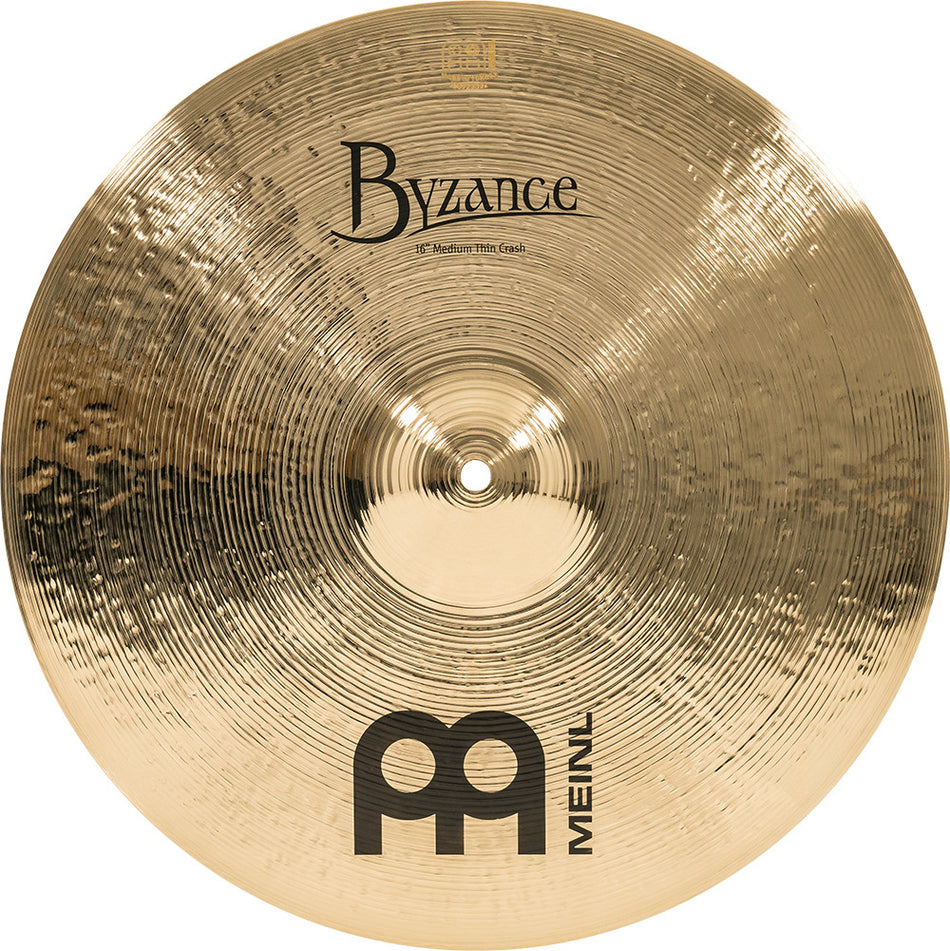 Meinl Byzance Brilliant 16" Medium Thin Crash Cymbal B16MTC-B