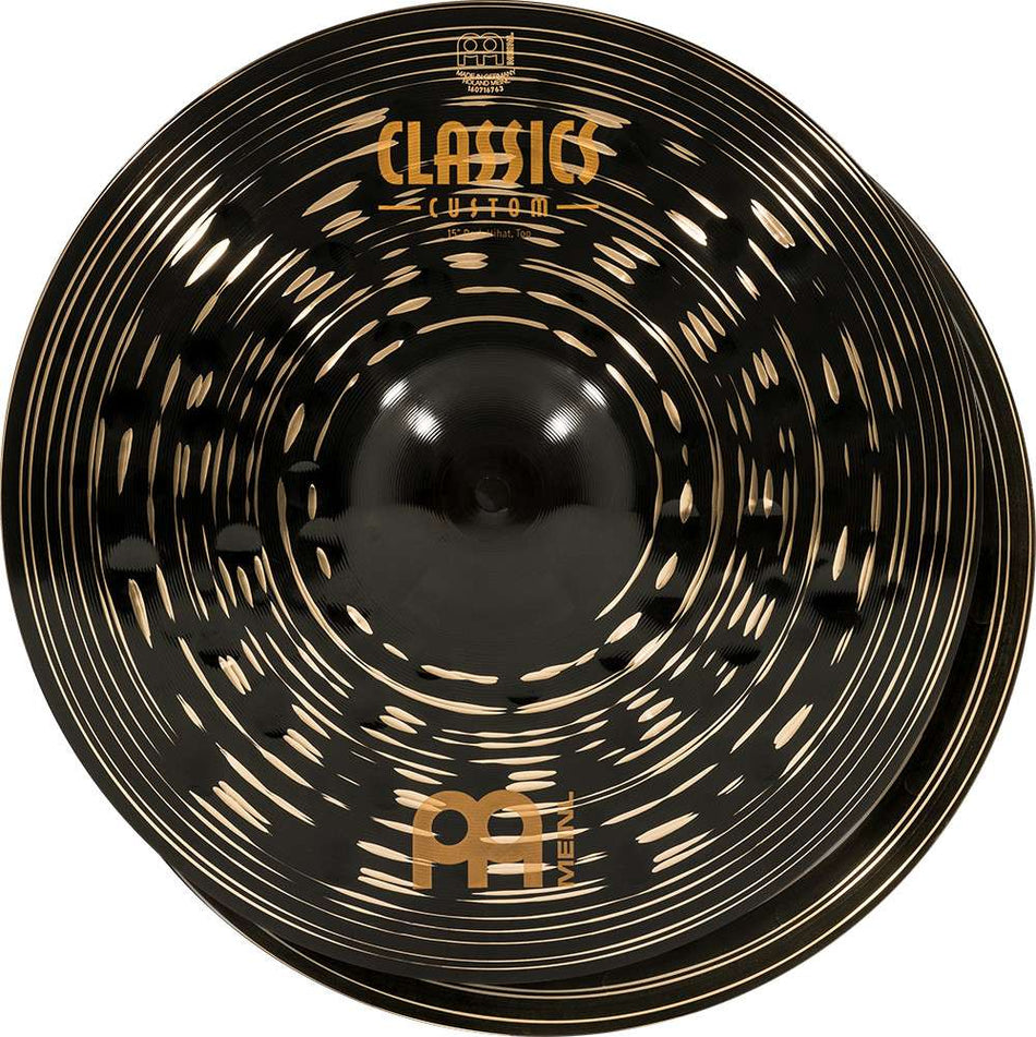 Meinl Classics Custom Dark 15” Hi Hat Cymbals CC15DAH