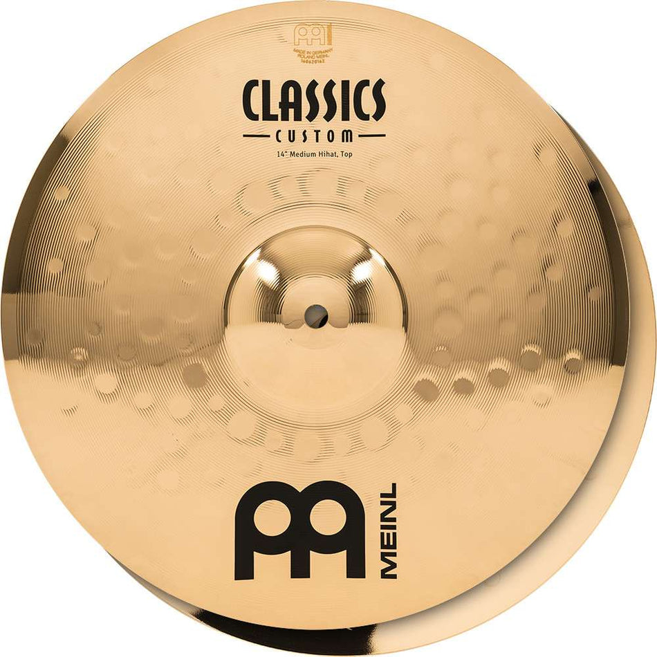 Meinl Classics Custom Brilliant 14" Medium Hi Hat Cymbals CC14MH-B