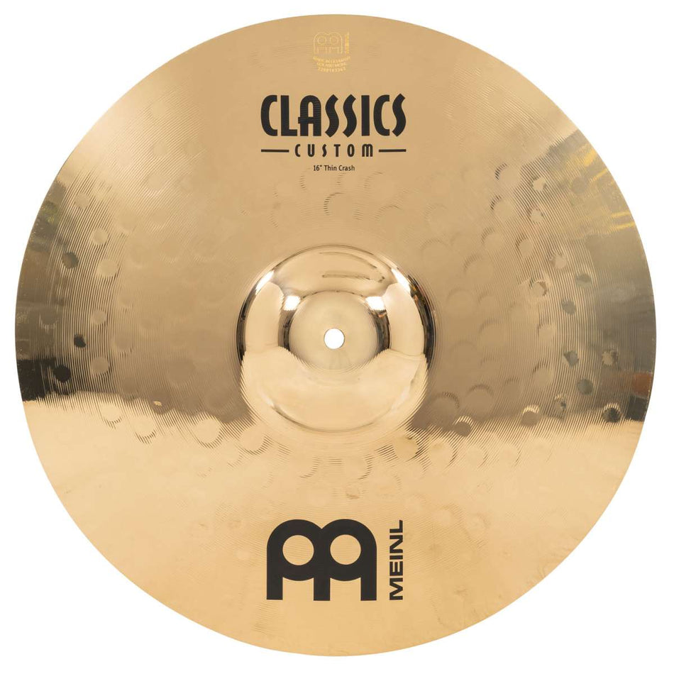 Meinl Classics Custom Brilliant 16" Thin Crash Cymbal CC16TC-B