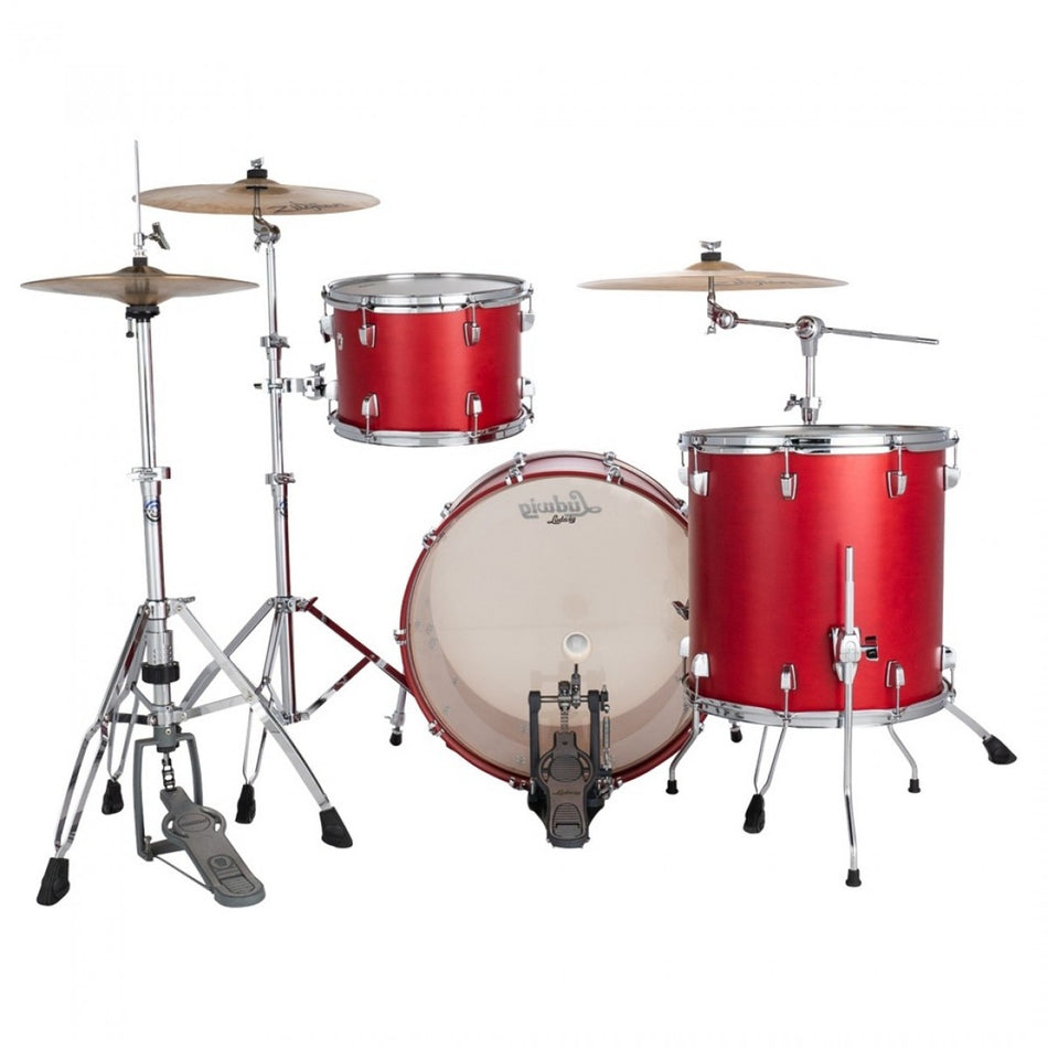 Ludwig Neusonic 3pc Shell Pack, Satin Diablo Red